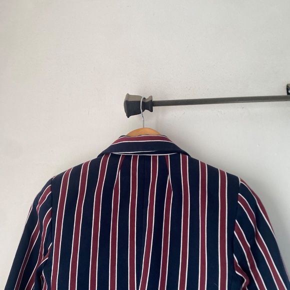 Frame 0 Striped Shrunken Blazer - Picture 10 of 14